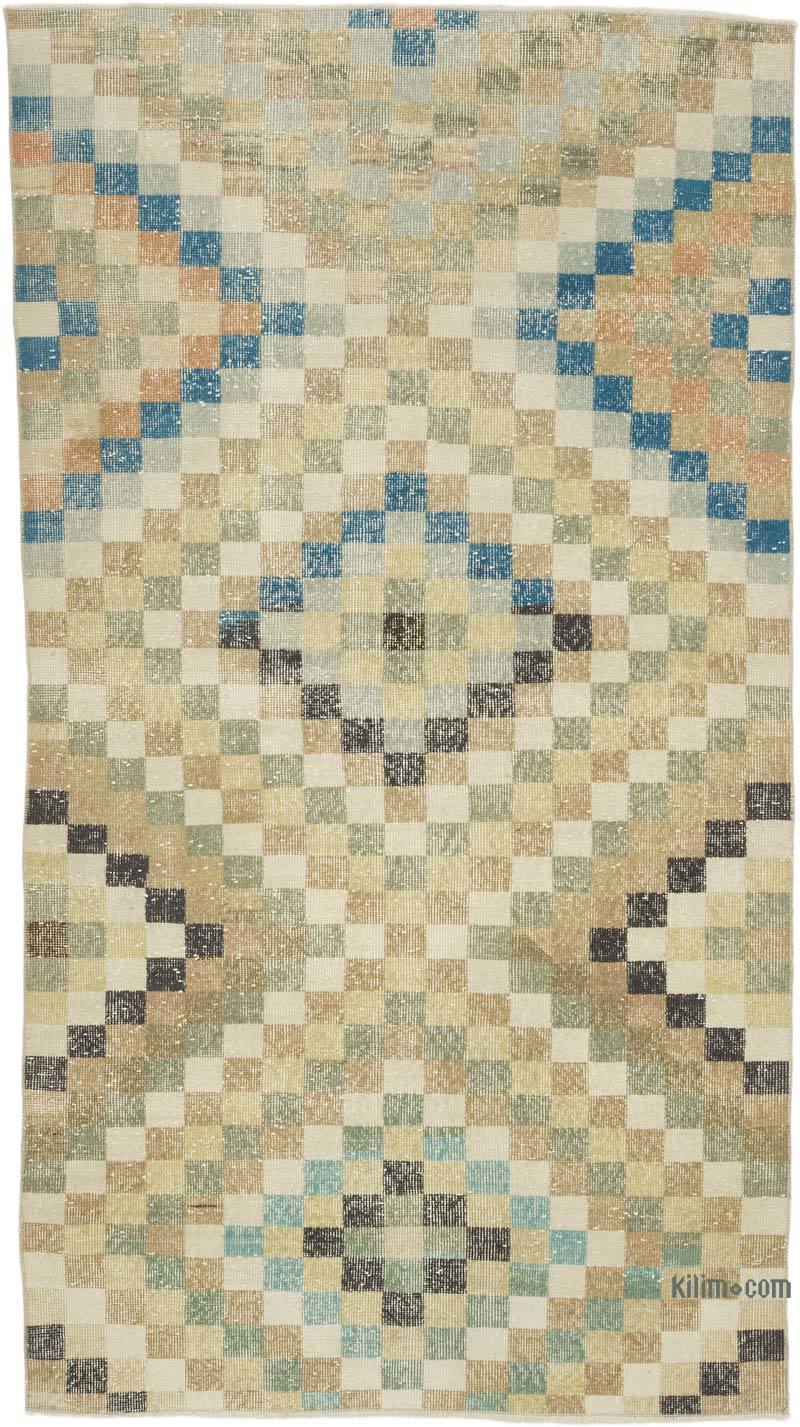 Vintage Turkish Hand-Knotted Rug - 3' 11" x 7' 5" (47" x 89") - K0066147
