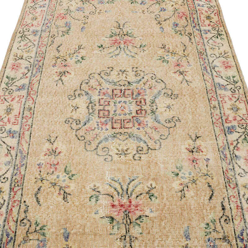 Alfombra Vintage Turca Anudada a Mano - 115 cm x 207 cm - K0066148