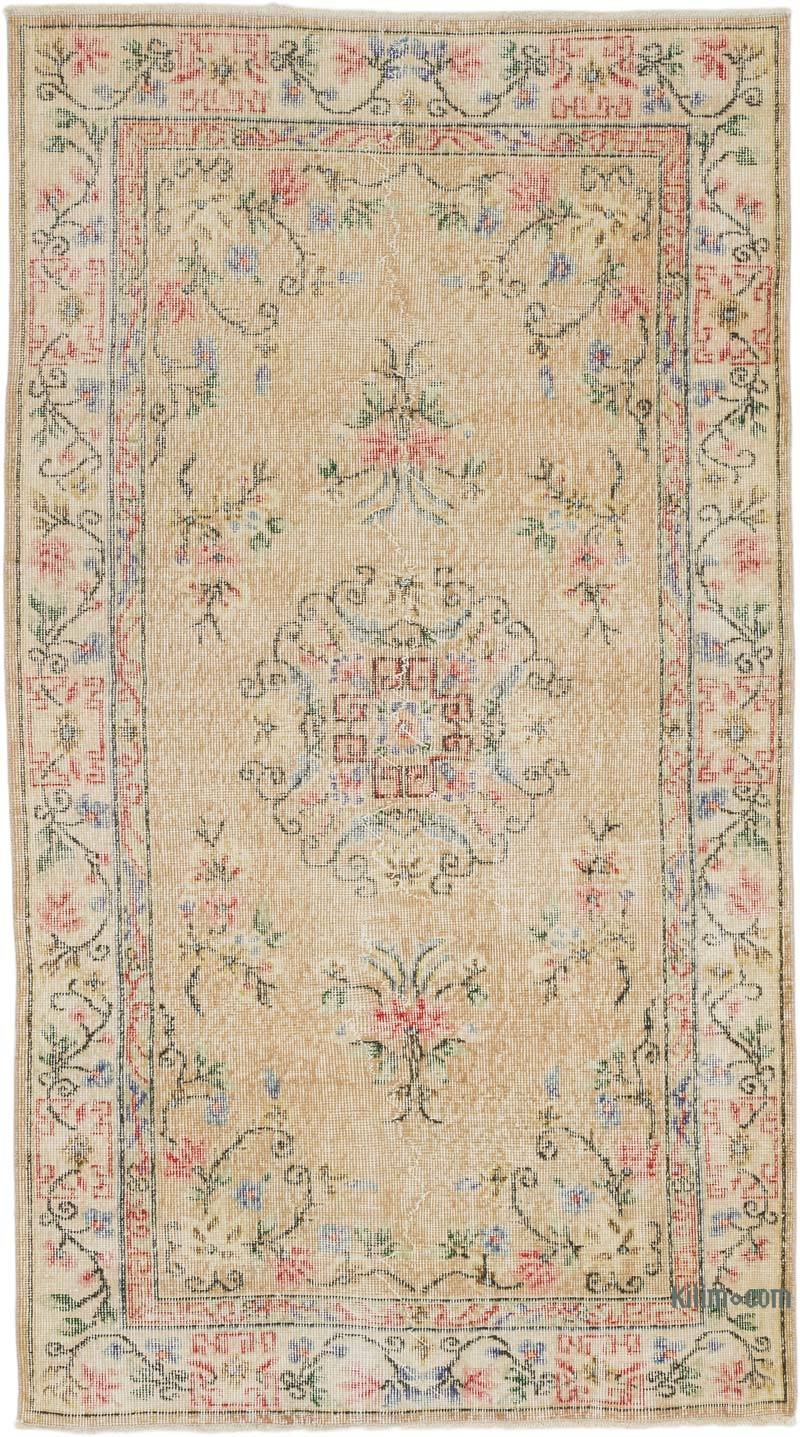Alfombra Vintage Turca Anudada a Mano - 115 cm x 207 cm - K0066148