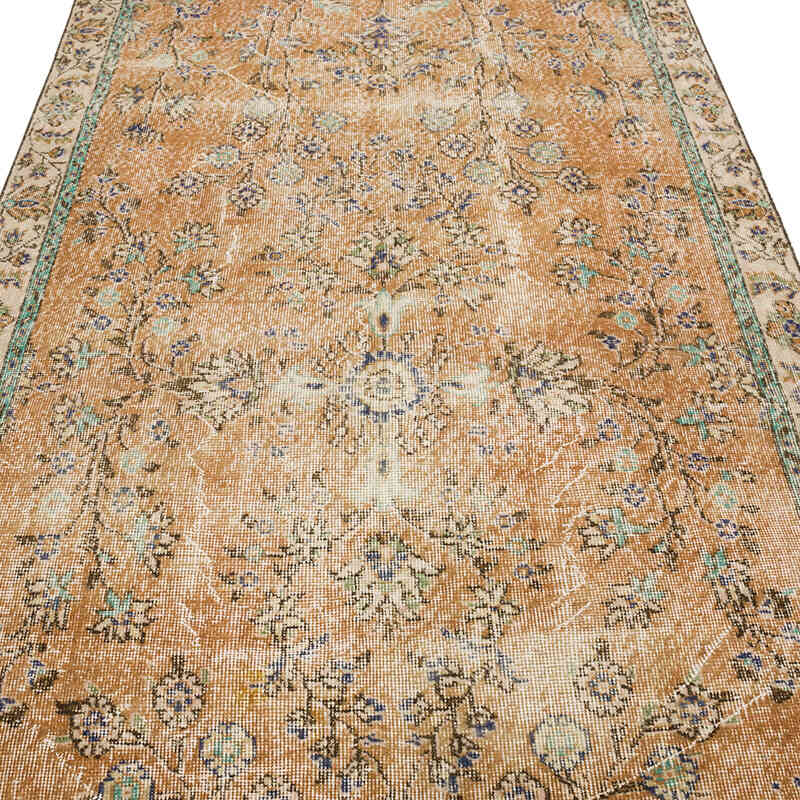 Vintage Turkish Hand-Knotted Rug - 4' 4" x 7' 11" (52" x 95") - K0066149