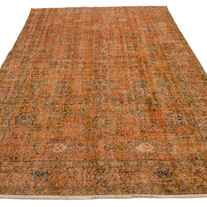 Alfombra Vintage Turca Anudada a Mano - 144 cm x 250 cm - K0066166