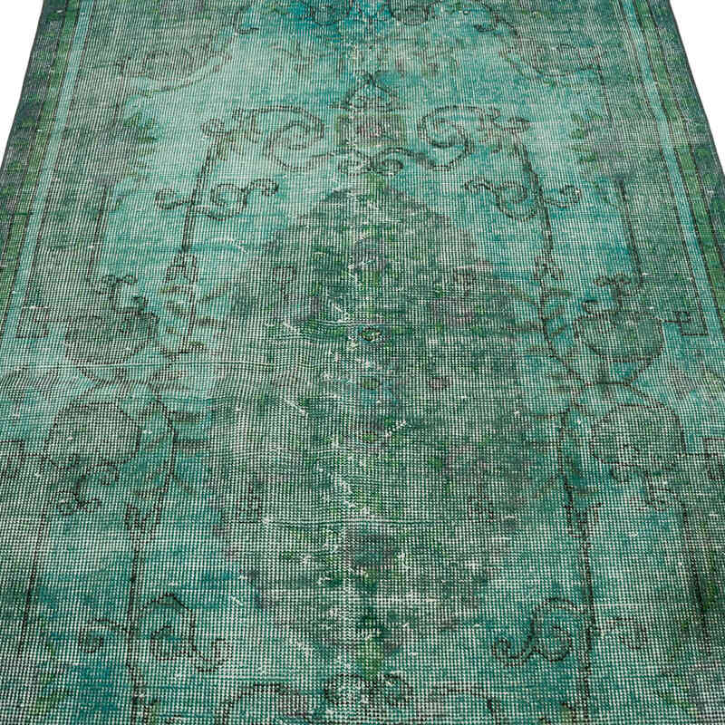 Over-dyed Vintage Hand-Knotted Turkish Rug - 3' 8" x 6' 3" (44" x 75") - K0066178