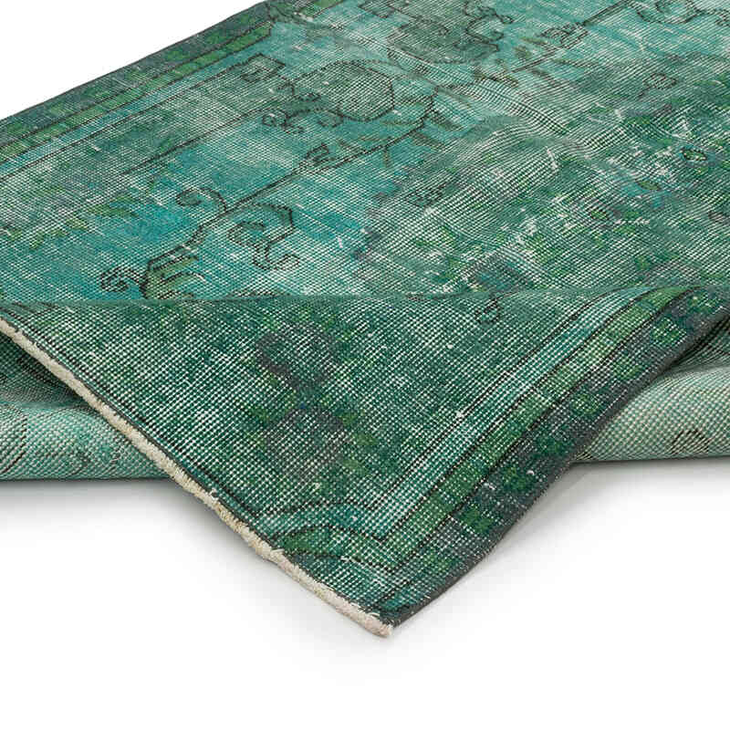 Over-dyed Vintage Hand-Knotted Turkish Rug - 3' 8" x 6' 3" (44" x 75") - K0066178