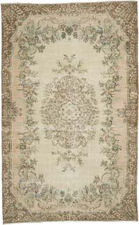 Vintage Turkish Hand-Knotted Rug - 6' 6" x 10' 2" (78" x 122")