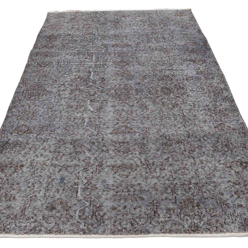 Over-dyed Vintage Hand-Knotted Turkish Rug - 3' 9" x 6' 9" (45" x 81") - K0066183