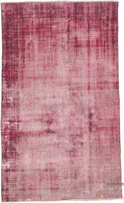 Alfombra Turca Vintage Sobre-teñida - 142 cm x 235 cm
