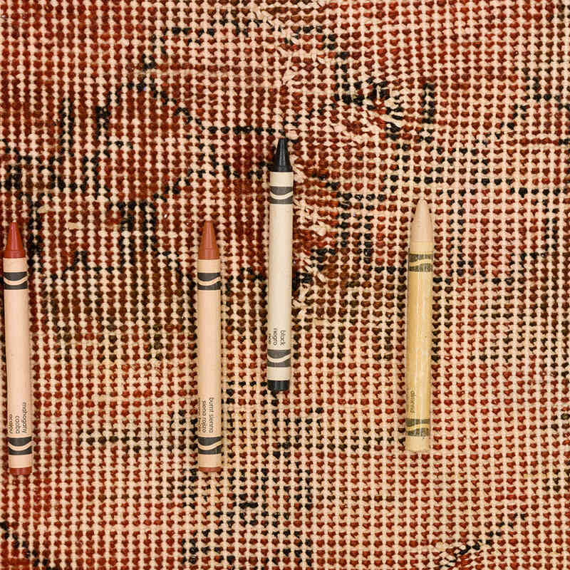 Over-dyed Vintage Hand-Knotted Turkish Rug - 3' 8" x 6' 4" (44" x 76") - K0066188