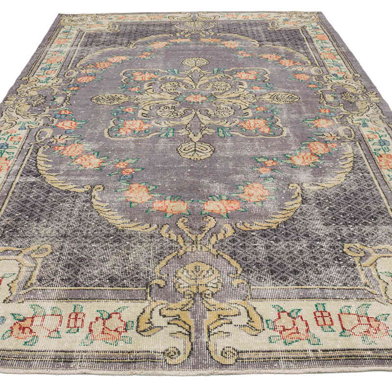 Vintage Turkish Hand-Knotted Rug - 5' 9" x 9' 6" (69" x 114") - K0066191