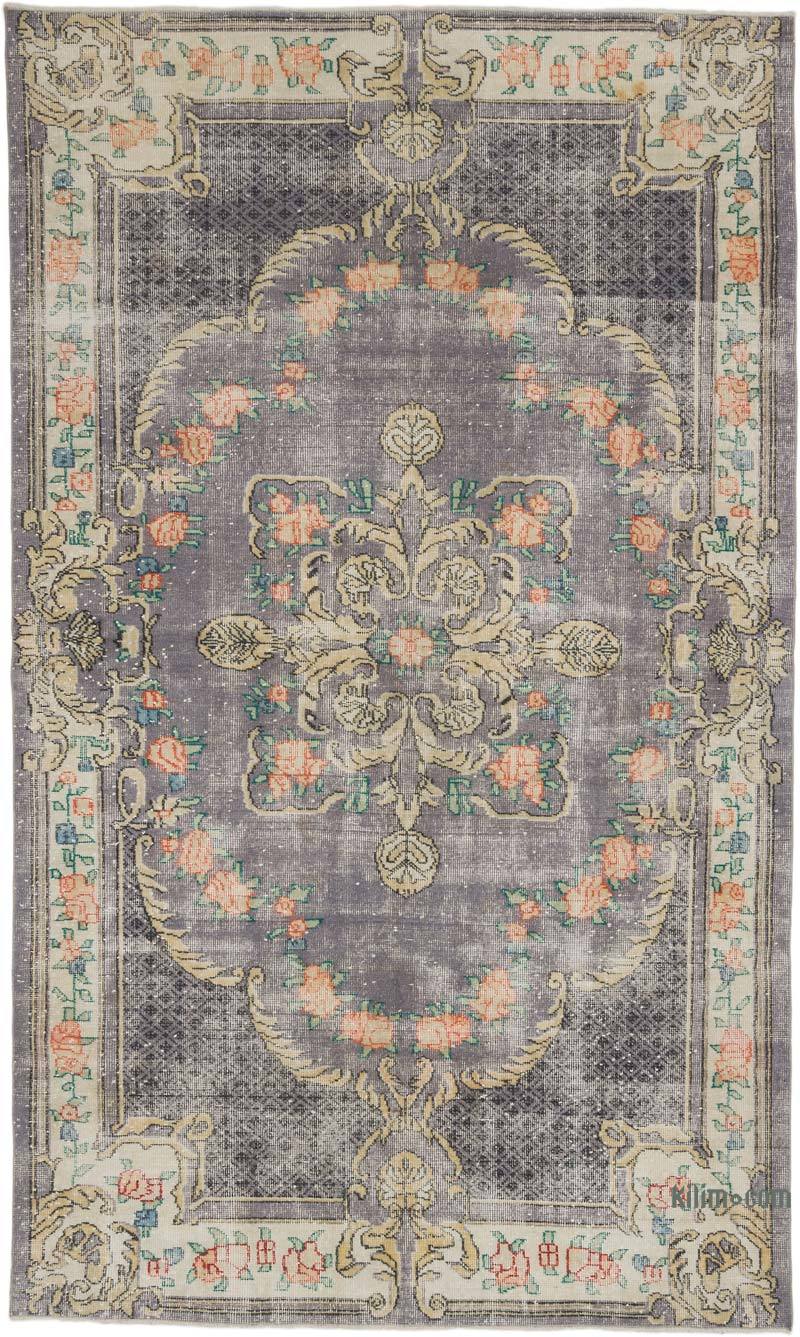 Vintage Turkish Hand-Knotted Rug - 5' 9" x 9' 6" (69" x 114") - K0066191