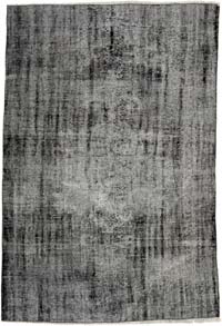 Over-dyed Vintage Hand-Knotted Turkish Rug - 5' 1" x 7' 7" (61" x 91")
