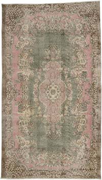 Alfombra Vintage Turca Anudada a Mano - 165 cm x 286 cm