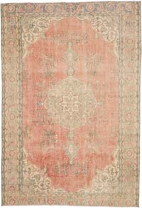 Vintage Turkish Hand-Knotted Rug - 6' 2" x 8' 9" (74" x 105")