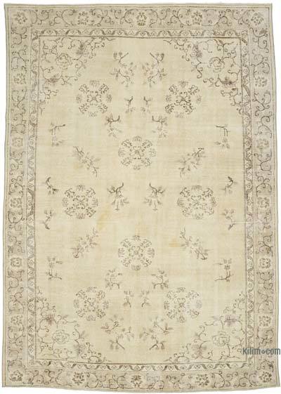 Vintage Turkish Hand-Knotted Rug - 7'  x 9' 11" (84 in. x 119 in.)