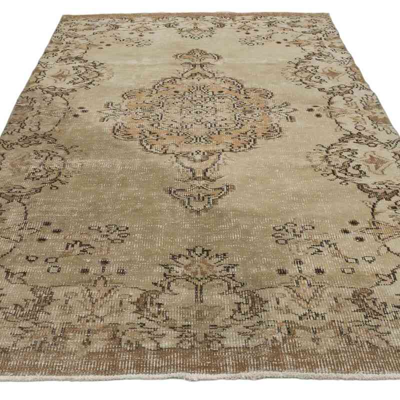 Alfombra Vintage Turca Anudada a Mano - 146 cm x 253 cm - K0066240