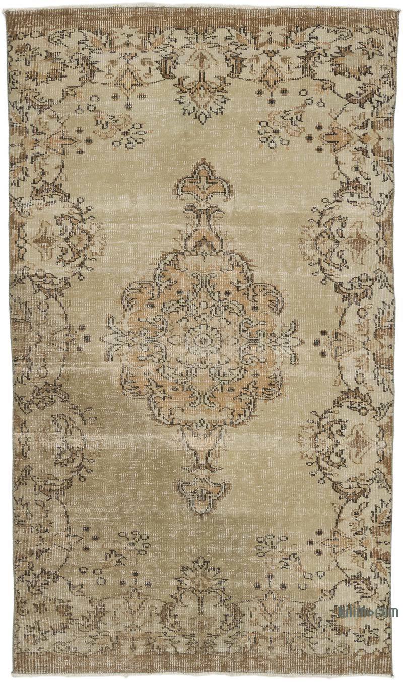 Alfombra Vintage Turca Anudada a Mano - 146 cm x 253 cm - K0066240