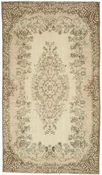 Vintage Turkish Hand-Knotted Rug - 5' 11" x 10' 4" (71" x 124")