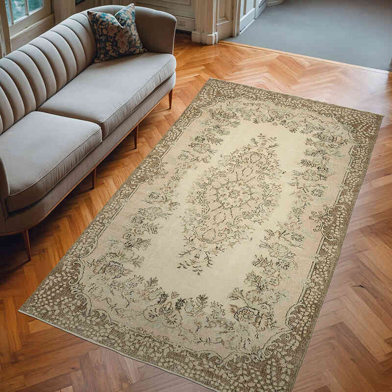 Vintage Turkish Hand-Knotted Rug - 5' 11" x 10' 4" (71" x 124") - K0066247