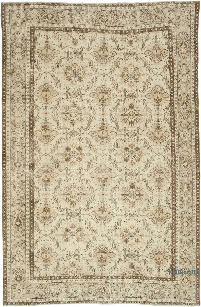 Vintage Turkish Hand-Knotted Rug - 6' 2" x 9' 5" (74" x 113") - K0066251