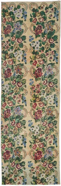 Vintage Turkish Hand-Knotted Runner - 3' 8" x 11' 1" (44" x 133")