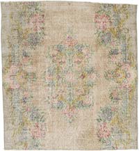Vintage Turkish Hand-Knotted Rug - 4' 10" x 5' 5" (58" x 65")