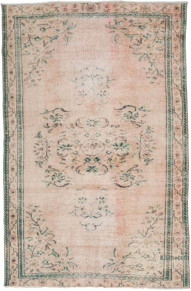 Vintage Turkish Hand-Knotted Rug - 5' 7" x 8' 6" (67" x 102") - K0066259