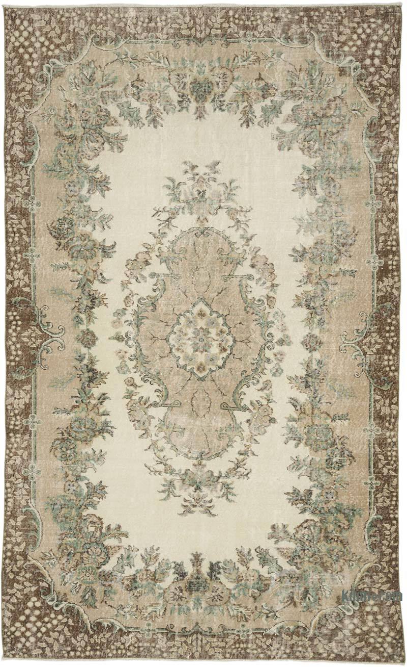 Alfombra Vintage Turca Anudada a Mano - 201 cm x 321 cm - K0066266