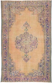 Vintage Turkish Hand-Knotted Rug - 5' 8" x 9' 2" (68" x 110")