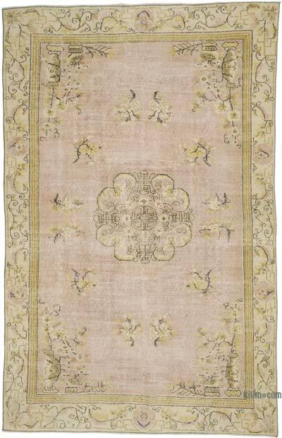 Vintage Turkish Hand-Knotted Rug - 6' 3" x 9' 7" (75" x 115")