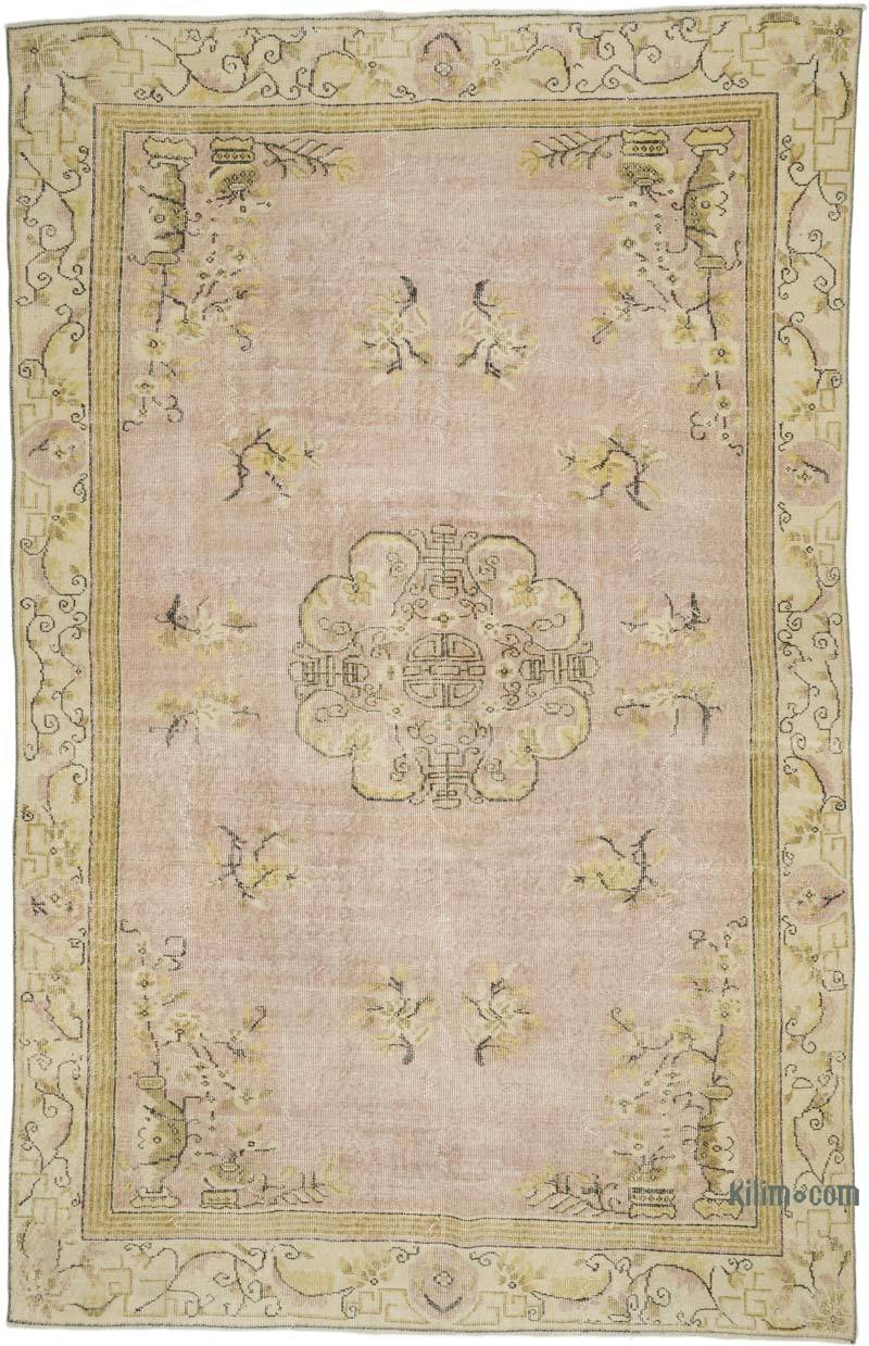 Vintage Turkish Hand-Knotted Rug - 6' 3" x 9' 7" (75" x 115") - K0066274