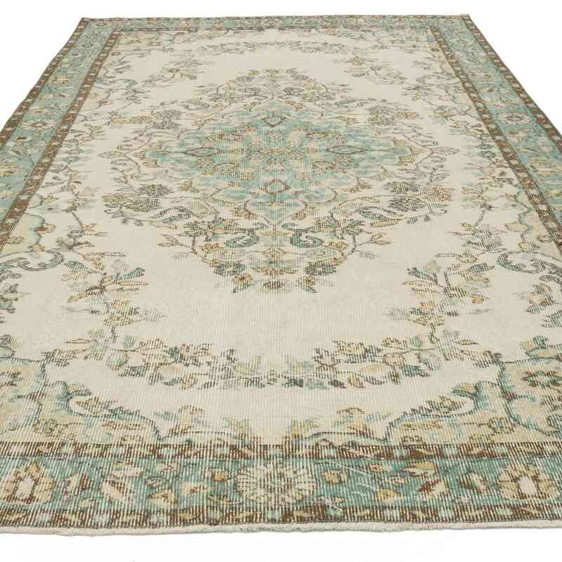 Alfombra Vintage Turca Anudada a Mano - 180 cm x 302 cm - K0066276