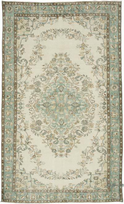 Vintage Turkish Hand-Knotted Rug - 5' 11" x 9' 11" (71" x 119")