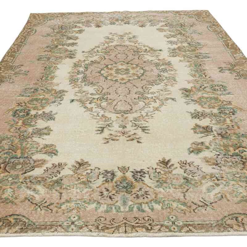 Alfombra Vintage Turca Anudada a Mano - 170 cm x 262 cm - K0066282