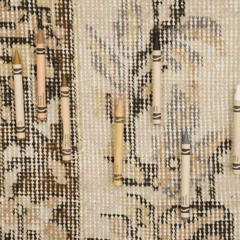Alfombra Vintage Turca Anudada a Mano - 182 cm x 295 cm - K0066293