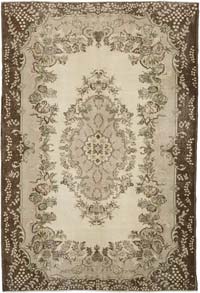 Vintage Turkish Hand-Knotted Rug - 6' 9" x 10' 2" (81" x 122")