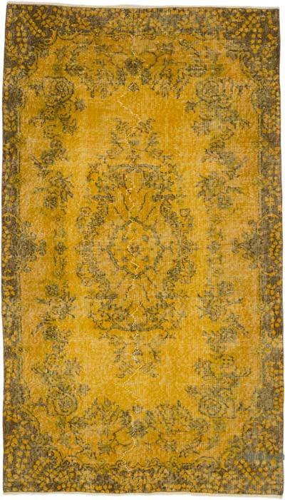 Over-dyed Vintage Hand-Knotted Turkish Rug - 3' 11" x 6' 10" (47 in. x 82 in.)