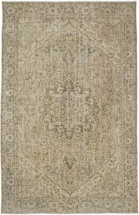 Vintage Turkish Hand-Knotted Rug - 6' 8" x 10' 2" (80" x 122")
