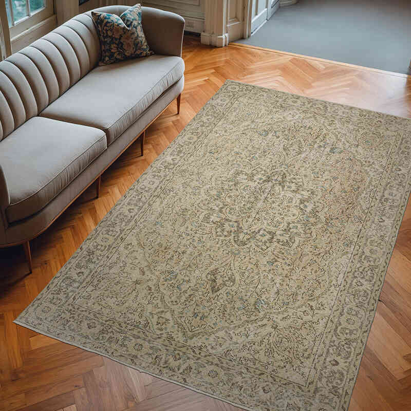 Vintage Turkish Hand-Knotted Rug - 6' 8" x 10' 2" (80" x 122") - K0066309