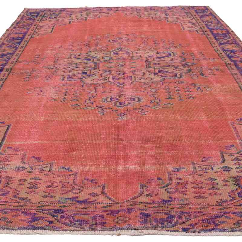 Boyalı El Dokuma Vintage Halı - 209 cm x 310 cm - K0066315
