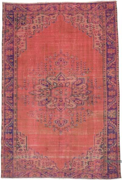 Over-dyed Vintage Hand-Knotted Turkish Rug - 6' 10" x 10' 2" (82 in. x 122 in.)