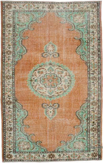 Vintage Turkish Hand-Knotted Rug - 5' 9" x 9' 1" (69" x 109")