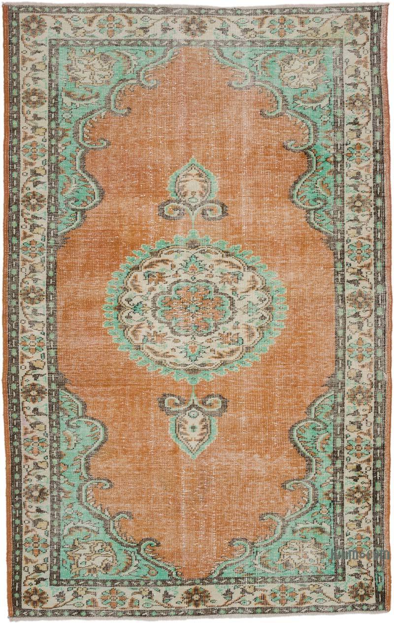 Vintage Turkish Hand-Knotted Rug - 5' 9" x 9' 1" (69" x 109") - K0066333