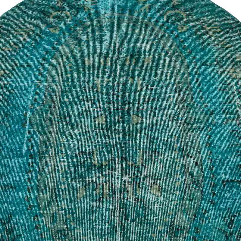 Boyalı El Dokuma Vintage Halı - 111 cm x 146 cm - K0066340