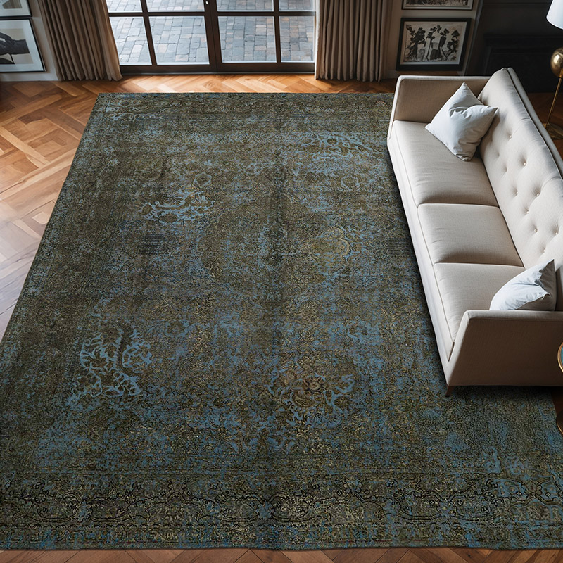 Alfombra Turca Vintage Sobre-teñida  - 295 cm x 389 cm - K0066422