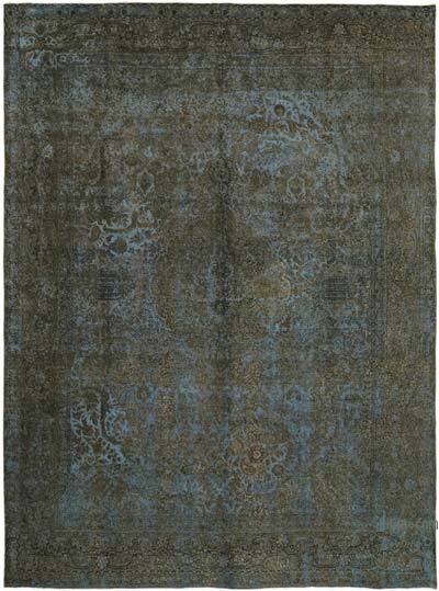 Over-dyed Vintage Hand-Knotted Oriental Rug - 9' 8" x 12' 9" (116 in. x 153 in.)