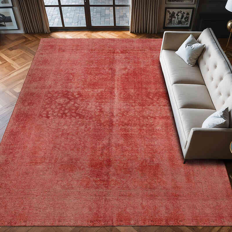Alfombra Turca Vintage Sobre-teñida  - 285 cm x 382 cm - K0066431