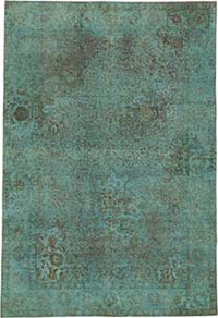 Boyalı El Dokuma Vintage Halı - 240 cm x 356 cm