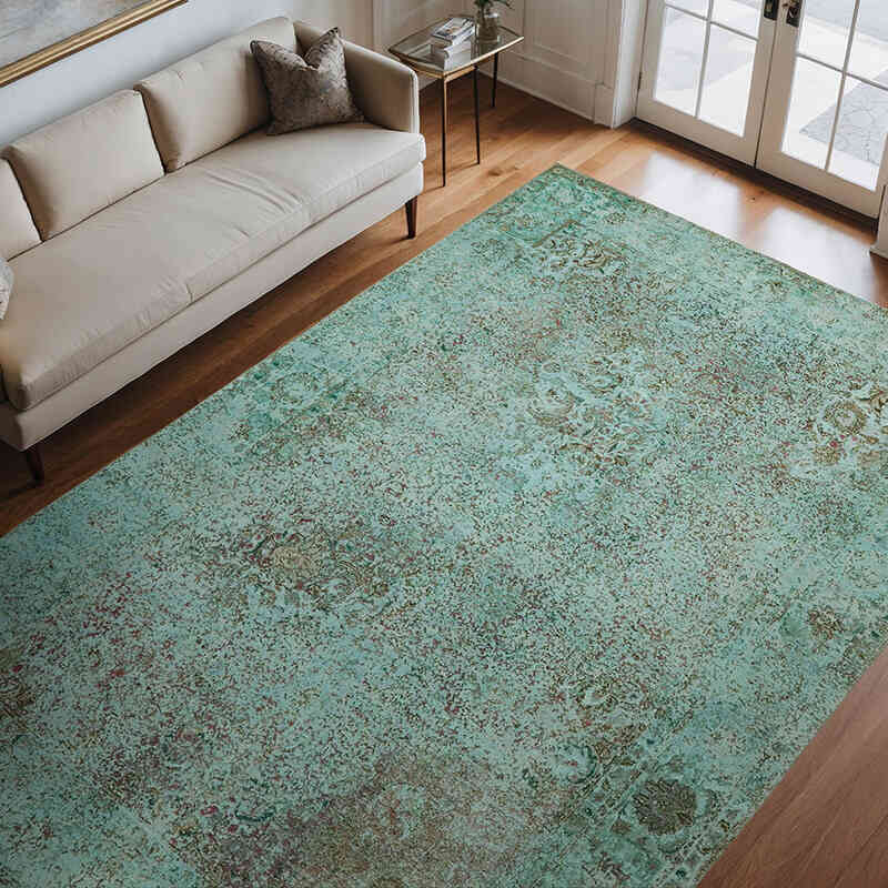 Boyalı El Dokuma Vintage Halı - 240 cm x 356 cm - K0066446