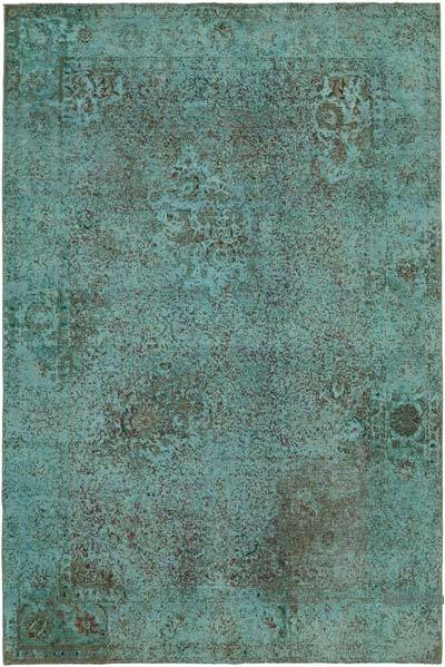 Over-dyed Vintage Hand-Knotted Oriental Rug - 7' 10" x 11' 8" (94 in. x 140 in.)