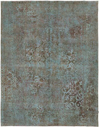Boyalı El Dokuma Vintage Halı - 294 cm x 380 cm