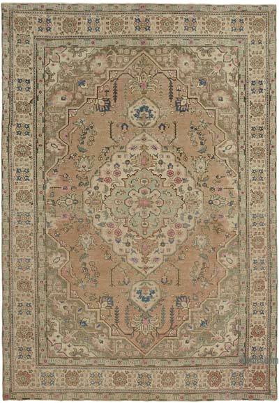 Vintage Hand-Knotted Persian Rug - 7' 5" x 10' 6" (89 in. x 126 in.)